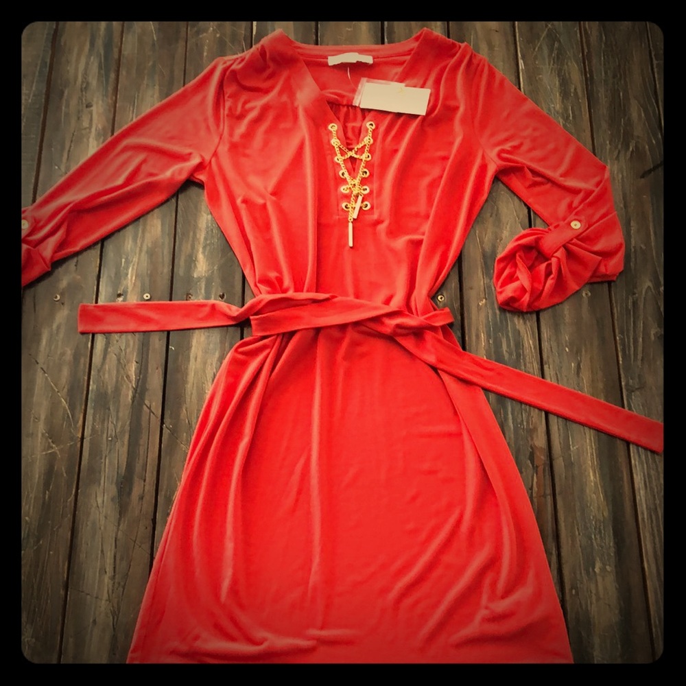 Coral/Red Michael Kors dress size small